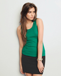 1x1 ribbed ladies tank tops